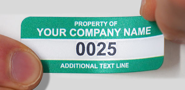 10 Mil InfiniStick™ High Performance Matte Polycarbonate Asset Tags (100/Pkg)