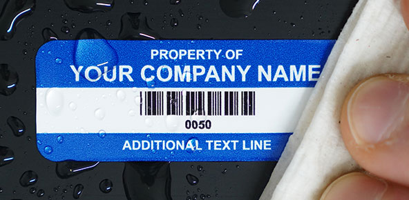 2 Mil InfiniStick™ UL Polyester with Protective Overlaminate Asset Tags (100/Pkg)