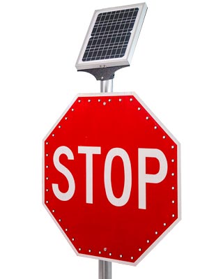 LED Solar Stop Sign