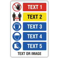 Custom PPE Signs and Banners — 5 Images