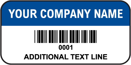Colored Header Asset Tag (100/Pkg)