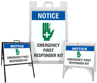 Custom Notice Sandwich Board Sign / A-Frame Sidewalk Sign