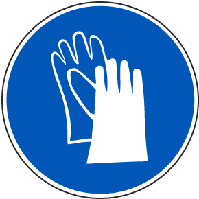 Wear Protective Gloves Label