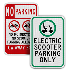 Scooter Parking Signs