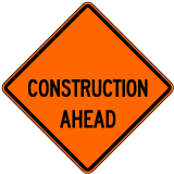 Construction Ahead Roll-Up Sign