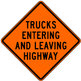 Shoulder Work Ahead Roll-Up Sign
