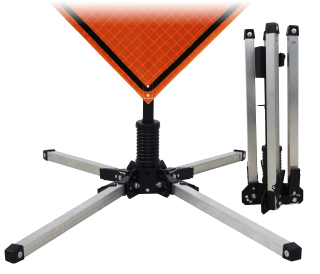 Economy Single Spring Aluminum Stand for Roll-Up Signs