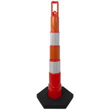 42" Channelizer Cone with 4 bands and 16lb. Base